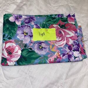 Vibrant Floral Cotton Fabric Panel april cornell cottage rose 1yd